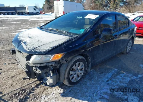 2012 Honda Civic Lx из США, поврежденный, VIN 19XFB2F50CE075361